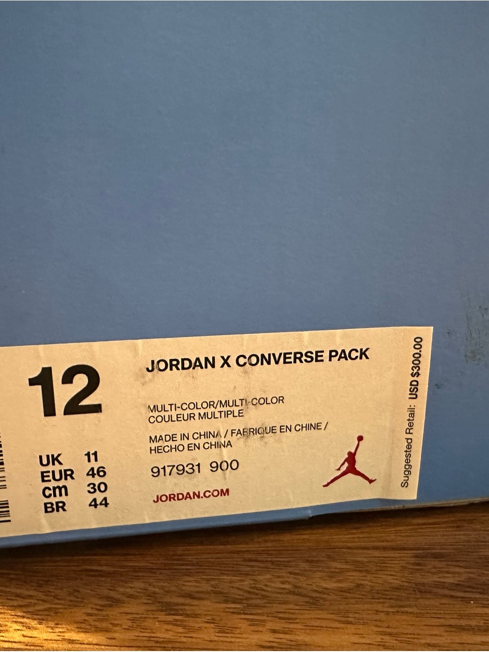 Air Jordan x Converse Alumni Pack 2017 Limited Edition 917931-900 Mens Sz 12 UNC - Picture 2 of 16